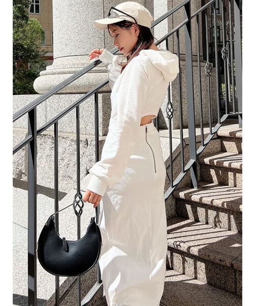 RESEXXY（リゼクシー）の「【newhattan】ベーシックキャップ（キャップ・レディース・アイボリー/ブラック・FREE）」の15枚目の写真