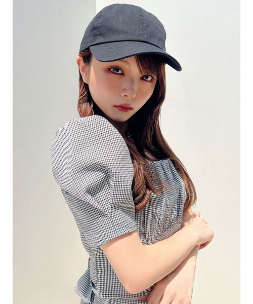 RESEXXY（リゼクシー）の「【newhattan】ベーシックキャップ（キャップ・レディース・アイボリー/ブラック・FREE）」の17枚目の写真