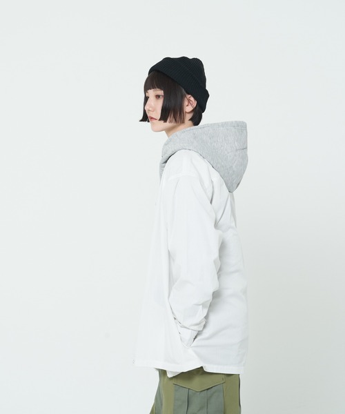 CORISCO(コリスコ)の「ブロードカーデシャツ(M1)(シャツ/ブラウス・メンズ・チャコールグレー/ホワイト/その他1/その他2/ベージュ/ブラック・X-LARGE/MEDIUM/LARGE)」の8枚目の写真