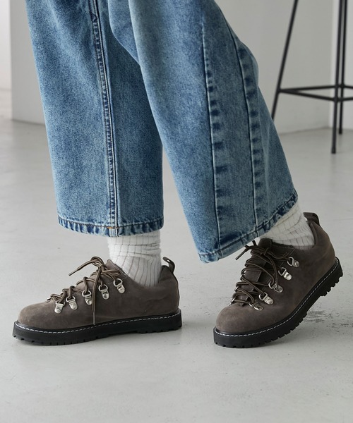 forksy.（フォルクシー）の「【forksy.】トラックソールトレッキングシューズ（スニーカー・レディース・キャメル/グレイッシュベージュ/ブラック・LL/S/L/M）」の19枚目の写真