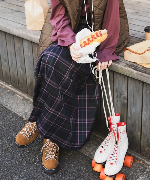 forksy.（フォルクシー）の「【forksy.】トラックソールトレッキングシューズ（スニーカー・レディース・キャメル/グレイッシュベージュ/ブラック・LL/S/L/M）」の5枚目の写真