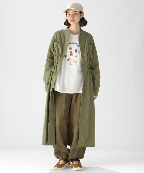niko and...(ニコアンド)の「袖2WAYワークワンピース(ワンピース・レディース・ブルー/カーキ/チャコール・LARGE/MEDIUM)」の6枚目の写真