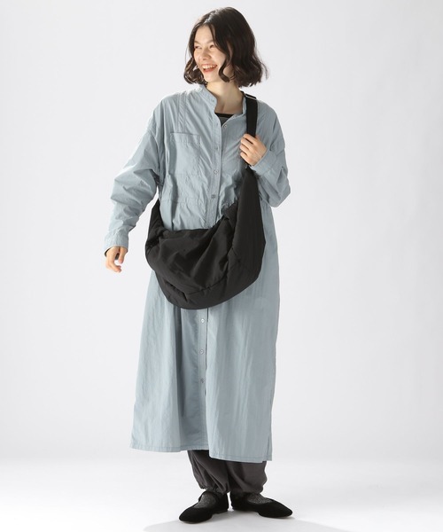 niko and...(ニコアンド)の「袖2WAYワークワンピース(ワンピース・レディース・ブルー/カーキ/チャコール・LARGE/MEDIUM)」の7枚目の写真
