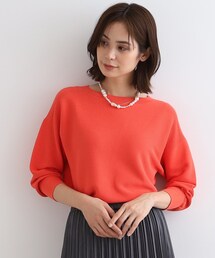 ◆【洗える／ボーダー】ボートネックフォルムニット