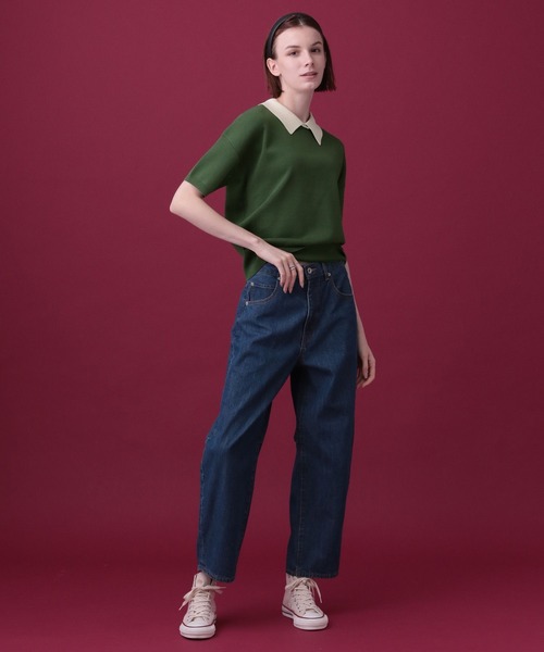 saloon(サルーン)の「SALOON(サルーン)/コクーンデニムパンツ(デニムパンツ・レディース・ライトブルー/ネイビー・S/M/XS)」の17枚目の写真