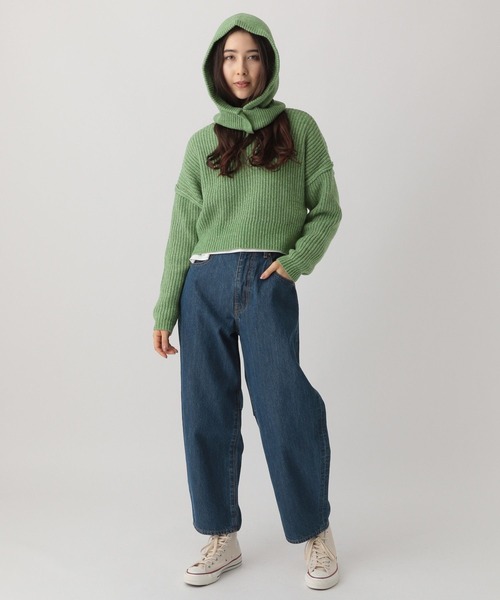 saloon(サルーン)の「SALOON(サルーン)/コクーンデニムパンツ(デニムパンツ・レディース・ライトブルー/ネイビー・S/M/XS)」の14枚目の写真