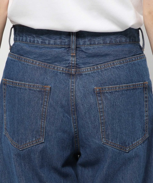 saloon(サルーン)の「SALOON(サルーン)/コクーンデニムパンツ(デニムパンツ・レディース・ライトブルー/ネイビー・S/M/XS)」の15枚目の写真