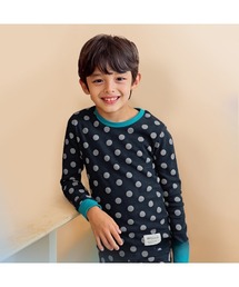 unifriend（ユニフレンド）の「(在庫なし)ドット(ネイビー)9分丈子供パジャマ（ルームウェア/パジャマ・キッズ）」