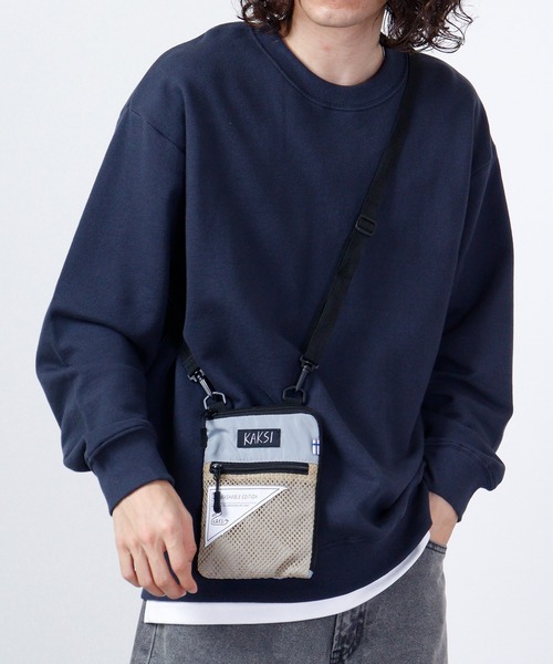 KAKSI(カクシ)の「KAKSI ウォッシャブルパッカブルサコッシュ(ショルダーバッグ・メンズ・カーキ系/グレー系/ピンク系/ブラック・FREE)」の14枚目の写真