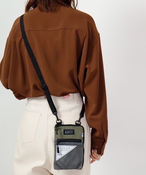 KAKSI(カクシ)の「KAKSI ウォッシャブルパッカブルサコッシュ(ショルダーバッグ・メンズ・カーキ系/グレー系/ピンク系/ブラック・FREE)」の10枚目の写真