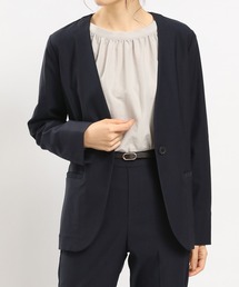 NRストレッチノーカラージャケット/180922