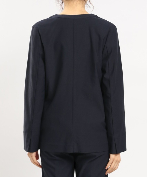 GLOBAL WORK Smile Seed Store（グローバルワーク スマイルシードストア）の「NRストレッチノーカラージャケット/180922（その他アウター・レディース・ネイビー/ブラック/アイボリー・LARGE/MEDIUM）」の19枚目の写真