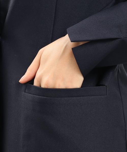 GLOBAL WORK Smile Seed Store（グローバルワーク スマイルシードストア）の「NRストレッチノーカラージャケット/180922（その他アウター・レディース・ネイビー/ブラック/アイボリー・LARGE/MEDIUM）」の22枚目の写真