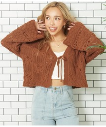 anap mimpi | フラワー×シェルクロシェニットカーディガン(カーディガン/ボレロ)