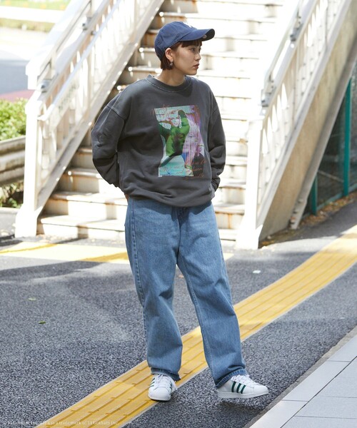 新品 キムタク着用 NIRVANA ダメージ加工 クルーネック スウェット