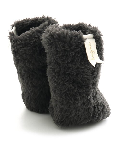 apres les cours（アプレレクール）の「もこもこファーブーティー（ベビーシューズ/ベビーソックス・キッズ・アイボリー/ブラック・12）」の10枚目の写真