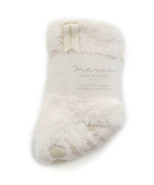 apres les cours（アプレレクール）の「もこもこファーブーティー（ベビーシューズ/ベビーソックス・キッズ・アイボリー/ブラック・12）」の14枚目の写真
