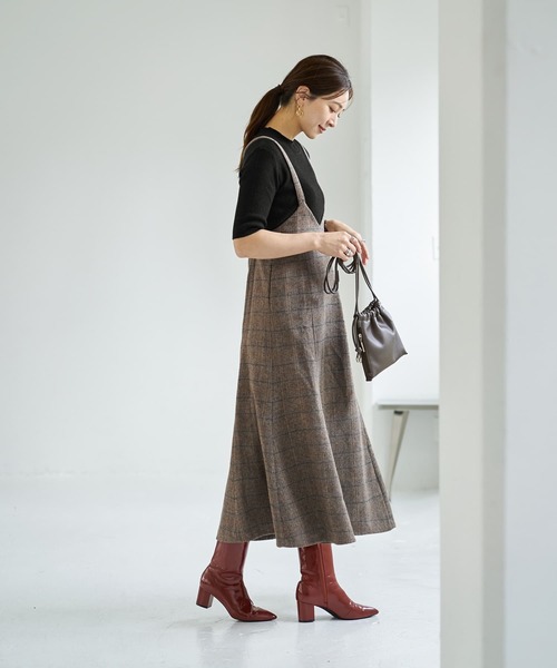 STYLE DELI(スタイルデリ)の「ソフトタッチ◆5分袖ハイネックトップス(ニット/セーター・レディース・ブラウン系その他/ブルー/ブラック/オフホワイト/ライトブラウン/レッド・FREE)」の17枚目の写真