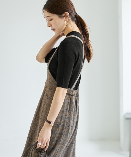 STYLE DELI(スタイルデリ)の「ソフトタッチ◆5分袖ハイネックトップス(ニット/セーター・レディース・ブラウン系その他/ブルー/ブラック/オフホワイト/ライトブラウン/レッド・FREE)」の18枚目の写真