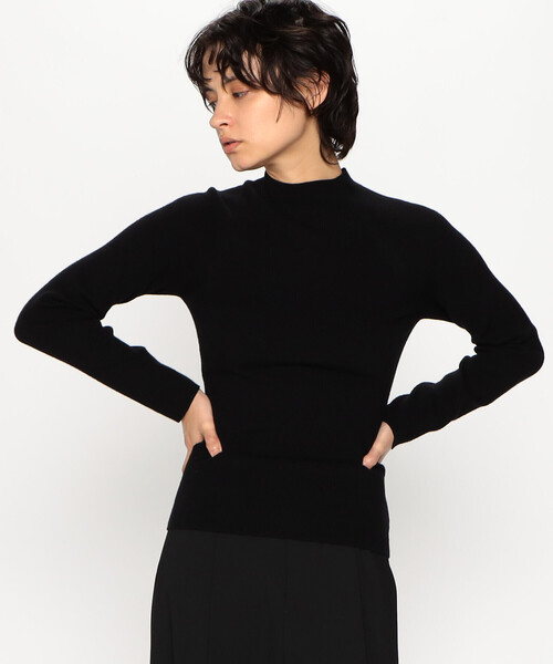 COMME CA ISM（コムサイズム）の「ベーシック　細リブ　ハイネックニット（ニット/セーター・レディース・ホワイト/ライトグレー/ブラック/ブルー・MEDIUM/LARGE）」の3枚目の写真