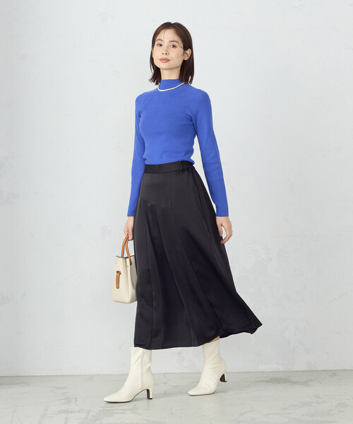 COMME CA ISM（コムサイズム）の「ベーシック　細リブ　ハイネックニット（ニット/セーター・レディース・ホワイト/ライトグレー/ブラック/ブルー・MEDIUM/LARGE）」の19枚目の写真