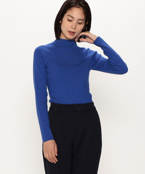 COMME CA ISM（コムサイズム）の「ベーシック　細リブ　ハイネックニット（ニット/セーター・レディース・ホワイト/ライトグレー/ブラック/ブルー・MEDIUM/LARGE）」の16枚目の写真