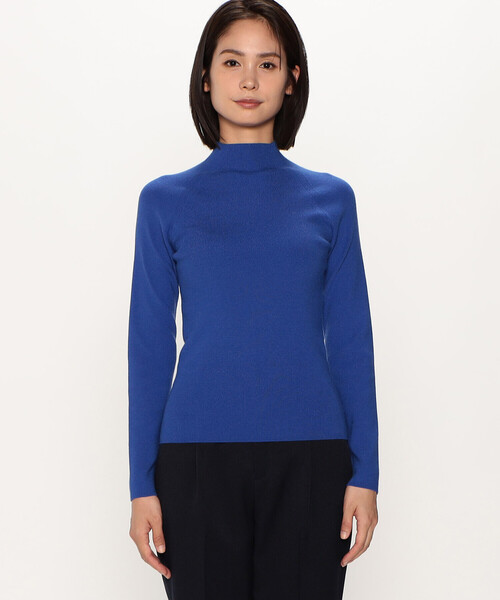 COMME CA ISM（コムサイズム）の「ベーシック　細リブ　ハイネックニット（ニット/セーター・レディース・ホワイト/ライトグレー/ブラック/ブルー・MEDIUM/LARGE）」の14枚目の写真