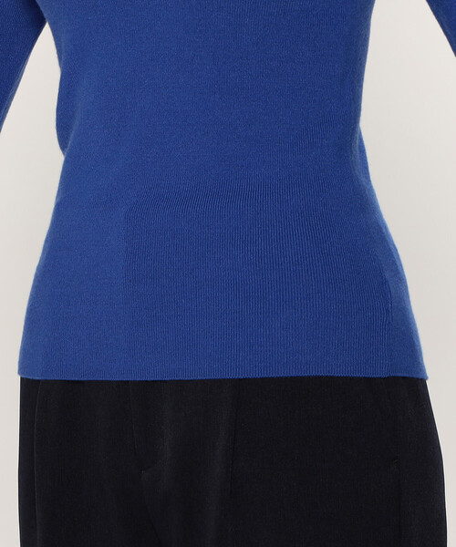 COMME CA ISM（コムサイズム）の「ベーシック　細リブ　ハイネックニット（ニット/セーター・レディース・ホワイト/ライトグレー/ブラック/ブルー・MEDIUM/LARGE）」の9枚目の写真