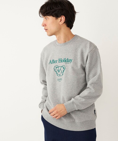 SHIPS Colors(シップス カラーズ)の「SHIPS Colors:Teddybear(R) スウエット◇(Tシャツ/カットソー・メンズ・グレー/ベージュ/ネイビー/ナチュラル/ベージュ系その他/ダークブルー/グレー系/グリーン・SMALL/MEDIUM/LARGE/X-LARGE)」の3枚目の写真