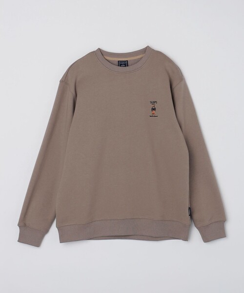 SHIPS Colors(シップス カラーズ)の「SHIPS Colors:Teddybear(R) スウエット◇(Tシャツ/カットソー・メンズ・グレー/ベージュ/ネイビー/ナチュラル/ベージュ系その他/ダークブルー/グレー系/グリーン・SMALL/MEDIUM/LARGE/X-LARGE)」の4枚目の写真