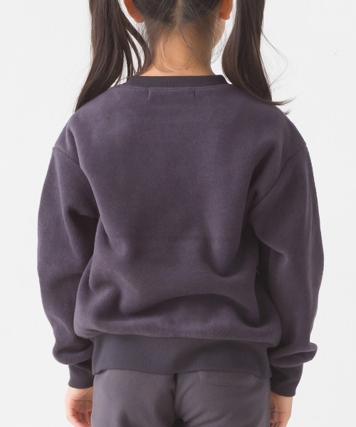 OMNES（オムネス）の「キッズふわふわフリースポケット付きプルオーバー（Tシャツ/カットソー・キッズ・アイボリー/チャコール/キャメル・120/110/130/140/100）」の11枚目の写真