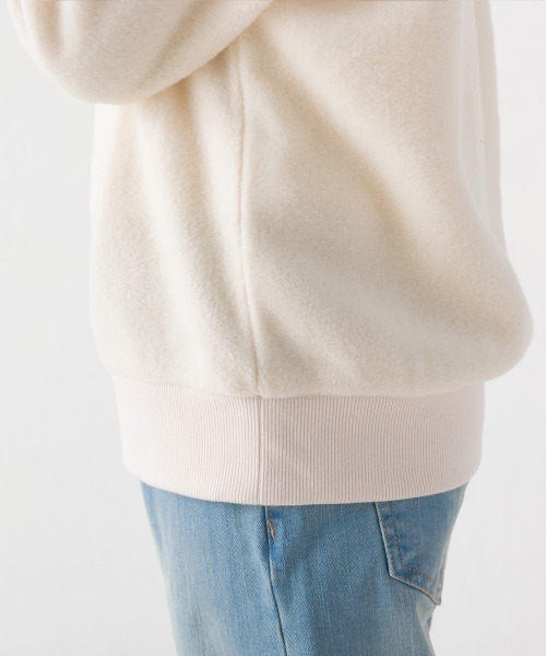 OMNES（オムネス）の「キッズふわふわフリースポケット付きプルオーバー（Tシャツ/カットソー・キッズ・アイボリー/チャコール/キャメル・120/110/130/140/100）」の20枚目の写真