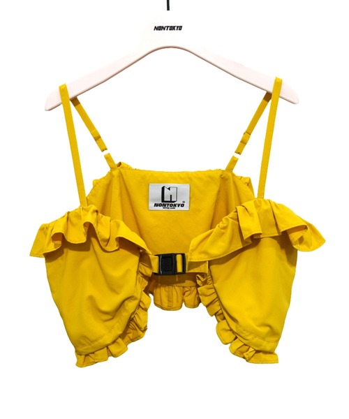 NON TOKYO（ノントーキョー）の「NON TOKYO/ノントーキョー/フリルキャミソールビスチェ（キャミソール・レディース・ブラック/イエロー・FREE）」の6枚目の写真