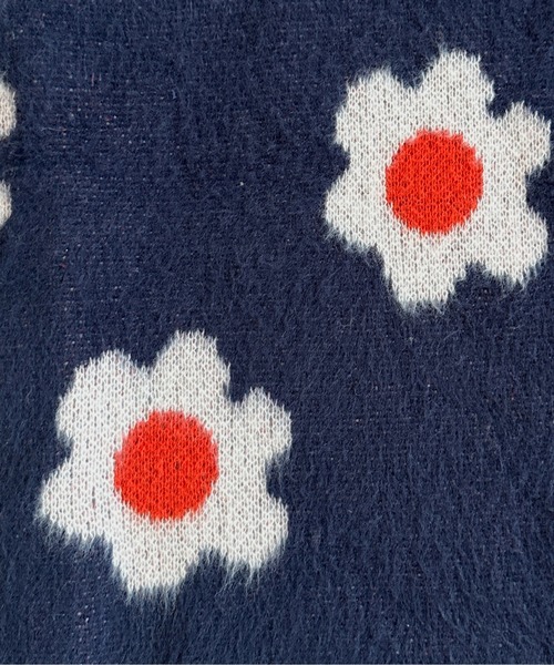 kutir（クティール）の「ふわふわフラワーカーディガン（カーディガン/ボレロ・レディース・グリーン/アイボリー/ネイビー・FREE）」の9枚目の写真