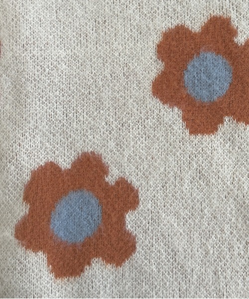 kutir（クティール）の「ふわふわフラワーカーディガン（カーディガン/ボレロ・レディース・グリーン/アイボリー/ネイビー・FREE）」の15枚目の写真