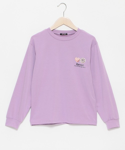 by LOVEiT(バイラビット)の「ミニハイネックドーナツプルオーバー(スウェット・キッズ・オフホワイト/ブラック/ラベンダー・120cm/140cm/160cm/130cm/150cm)」の3枚目の写真