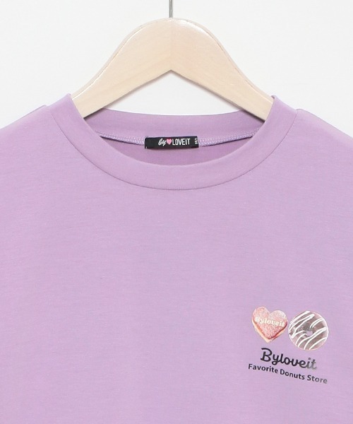 by LOVEiT(バイラビット)の「ミニハイネックドーナツプルオーバー(スウェット・キッズ・オフホワイト/ブラック/ラベンダー・120cm/140cm/160cm/130cm/150cm)」の5枚目の写真