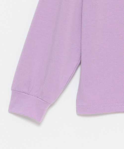 by LOVEiT(バイラビット)の「ミニハイネックドーナツプルオーバー(スウェット・キッズ・オフホワイト/ブラック/ラベンダー・120cm/140cm/160cm/130cm/150cm)」の7枚目の写真