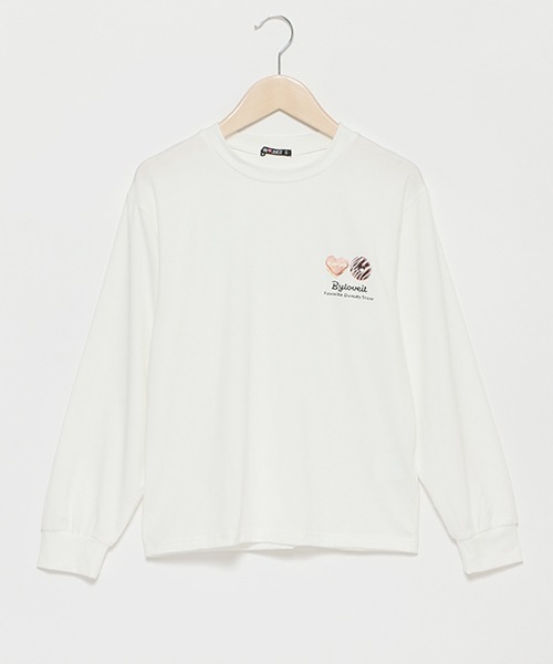 by LOVEiT(バイラビット)の「ミニハイネックドーナツプルオーバー(スウェット・キッズ・オフホワイト/ブラック/ラベンダー・120cm/140cm/160cm/130cm/150cm)」の11枚目の写真