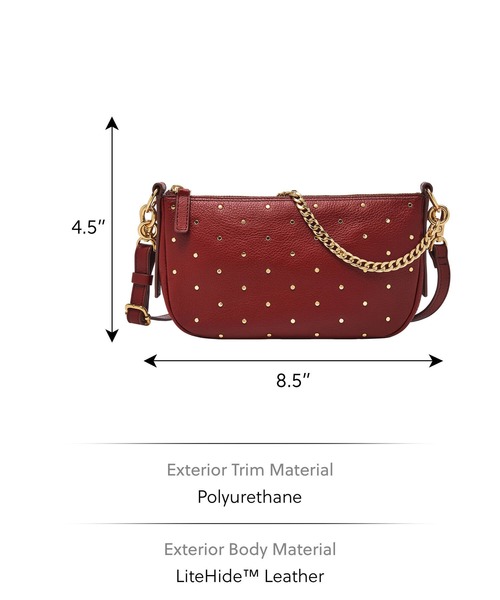 FOSSIL(フォッシル)の「フォッシル 斜めがけバッグ レディース レザー レッド スマホ収納可 ZB1969602(ショルダーバッグ・レディース・レッド・FREE)」の4枚目の写真
