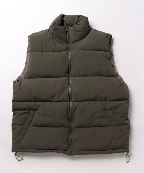 セール】ビッグシルエット ナイロン 中綿ベスト レディース（ダウン