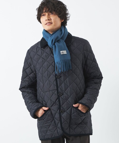 green label relaxing（グリーンレーベルリラクシング）の「ハミルトン ウール マフラー（マフラー・メンズ・ワインレッド/ロイヤルブルー/ダークグレー/モカ・FREE）」の5枚目の写真