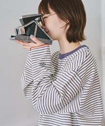 unclip | 配色ステッチボーダーロンT(Tシャツ/カットソー)