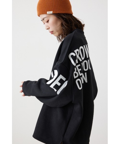 RODEO CROWNS WIDE BOWL（ロデオクラウンズワイドボウル）の「Logo Bigスウェットトップス（スウェット・レディース・杢グレー/オフホワイト/イエロー系その他/ブラック・FREE）」の7枚目の写真