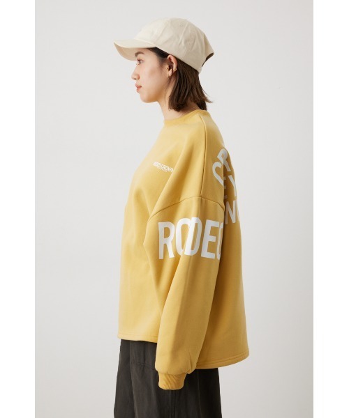 RODEO CROWNS WIDE BOWL（ロデオクラウンズワイドボウル）の「Logo Bigスウェットトップス（スウェット・レディース・杢グレー/オフホワイト/イエロー系その他/ブラック・FREE）」の11枚目の写真