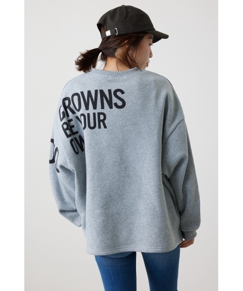 RODEO CROWNS WIDE BOWL（ロデオクラウンズワイドボウル）の「Logo Bigスウェットトップス（スウェット・レディース・杢グレー/オフホワイト/イエロー系その他/ブラック・FREE）」の17枚目の写真