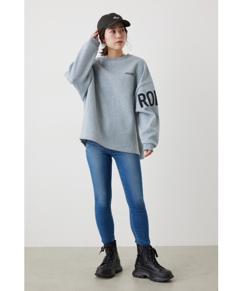 RODEO CROWNS WIDE BOWL（ロデオクラウンズワイドボウル）の「Logo Bigスウェットトップス（スウェット・レディース・杢グレー/オフホワイト/イエロー系その他/ブラック・FREE）」の19枚目の写真