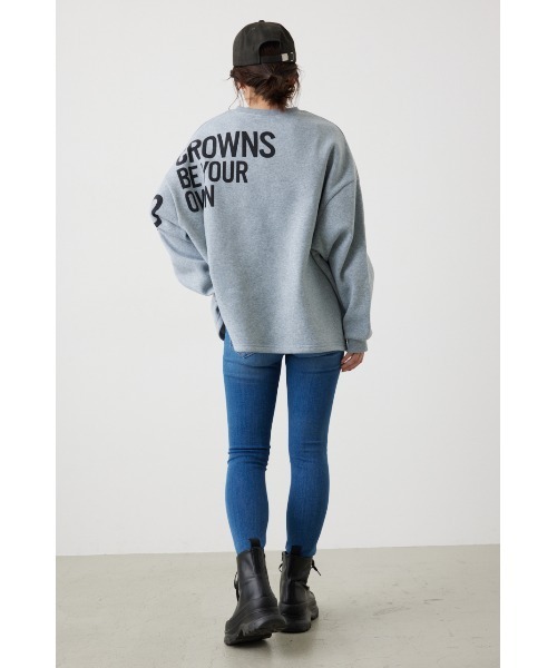 RODEO CROWNS WIDE BOWL（ロデオクラウンズワイドボウル）の「Logo Bigスウェットトップス（スウェット・レディース・杢グレー/オフホワイト/イエロー系その他/ブラック・FREE）」の20枚目の写真