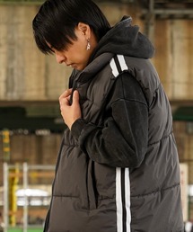 【unisex】スタンドネック パディングベスト / Stand neck padded vest