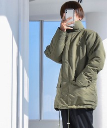 Anytime Songs（エニータイムソングス）の「タスラン中綿ミリタリーハーフコート（ダウンジャケット/コート）」